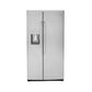 GE Profile Counter Depth Freestanding Side by Side Refrigerator with 21.94 Cu. Ft. Total Capacity, Fingerprint Resistant Stainless, Showcase LED Lighting, Turbo Cool Setting, External Water/Ice Dispenser, Advanced Water Filtration, "PZS22MYKFS"