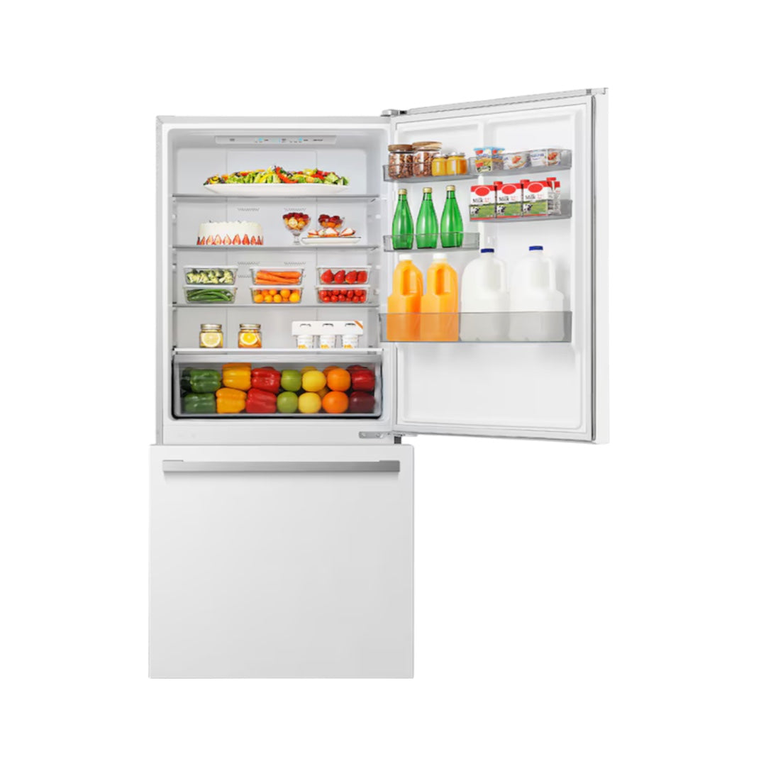 Hisense 17.2-cu ft Counter-depth Bottom-Freezer Refrigerator (White) ENERGY STAR "HRB171N6AWE"