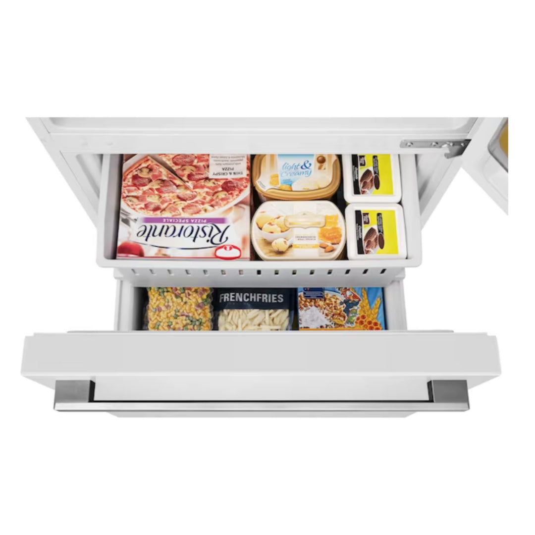 Hisense 17.2-cu ft Counter-depth Bottom-Freezer Refrigerator (White) ENERGY STAR "HRB171N6AWE"