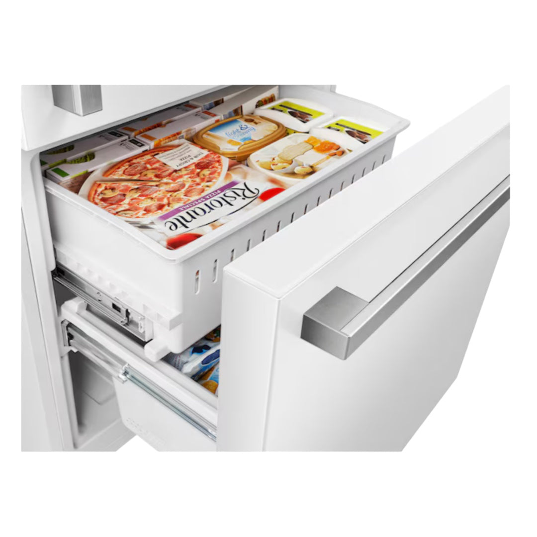 Hisense 17.2-cu ft Counter-depth Bottom-Freezer Refrigerator (White) ENERGY STAR "HRB171N6AWE"