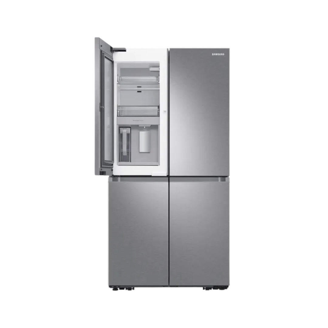 Samsung Counter Depth 4-Door Flex Smart Refrigerator with 22.8 cu. ft. Capacity, Beverage Center, Dual Ice Maker, FlexZone, FlexCrisper, Triple Cooling System, Wi-Fi Enabled (Fingerprint Resistant Stainless Steel) "RF23A9671SR"