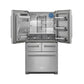 KitchenAid 25.8-cu ft 5-Door French Door Refrigerator with Ice Maker, Water and Ice Dispenser (Stainless Steel) "KRMF706ESS"