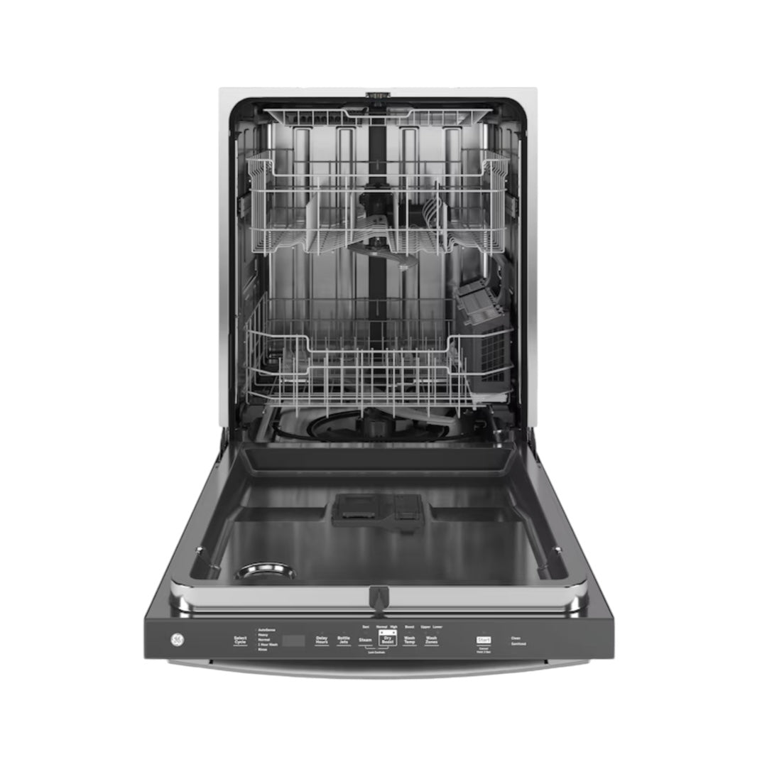 GE Dry Boost 24-in Top Control Built-In Dishwasher With Third Rack (Fingerprint Resistant Stainless Steel) ENERGY STAR, 45-dBA Very Quiet Sound Level "GDT670SYVFS"