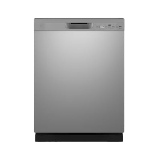 GE Dry Boost 24-in Front Control Built-In Dishwasher (Stainless Steel) ENERGY STAR, 52-dBA Standard Sound Level "GDF550PSRSS"