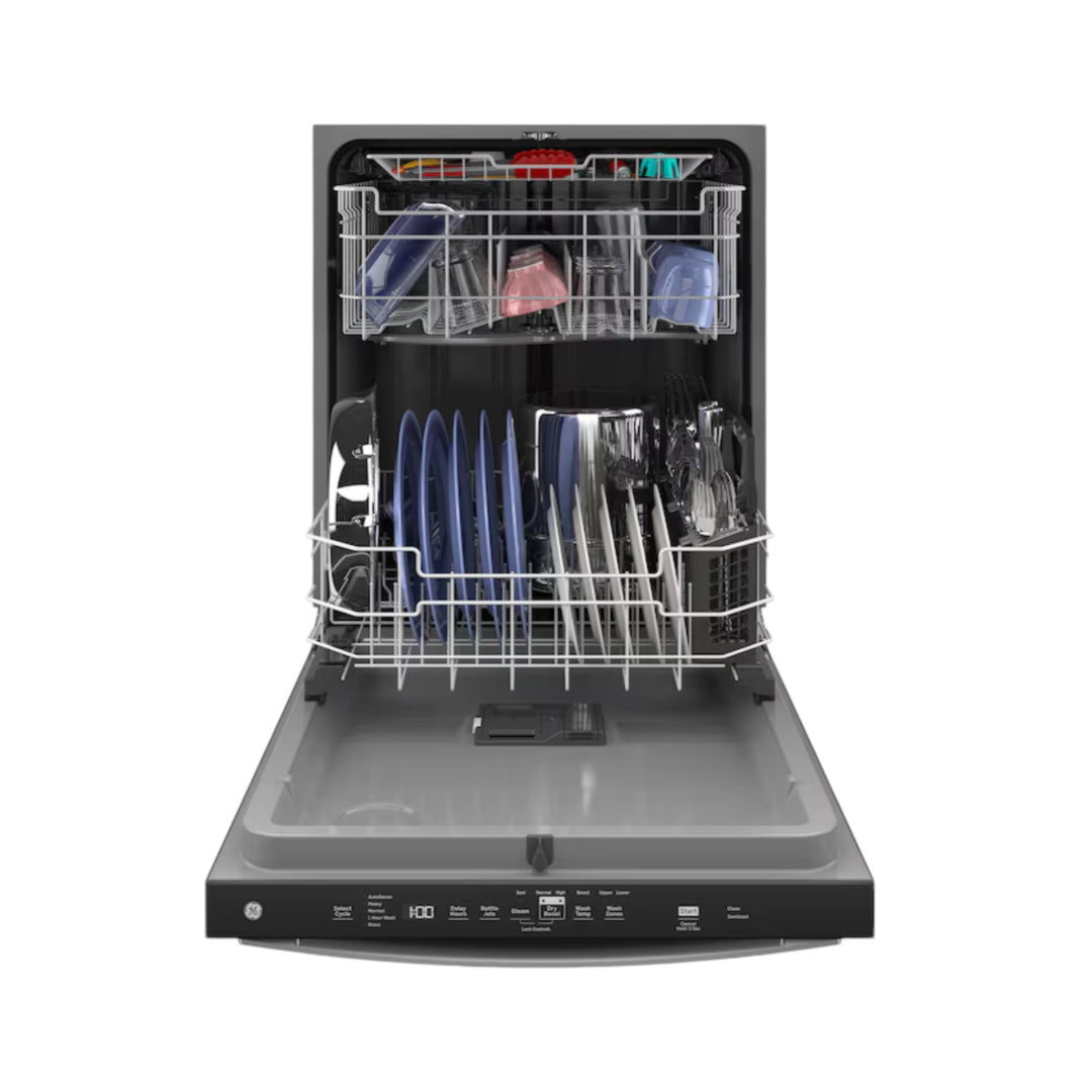 GE Dry Boost 24-in Top Control Built-In Dishwasher With Third Rack (Fingerprint-resistant Stainless Steel) ENERGY STAR, 50-dBA Very Quiet Sound Level "GDT630PYRFS"